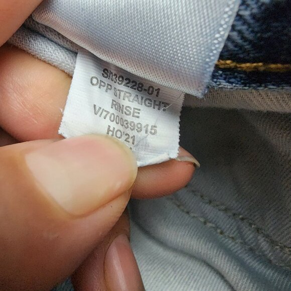 Old Navy Jeans Mens 34x38 Blue Straight Leg 100% Cotton - Picture 4 of 12